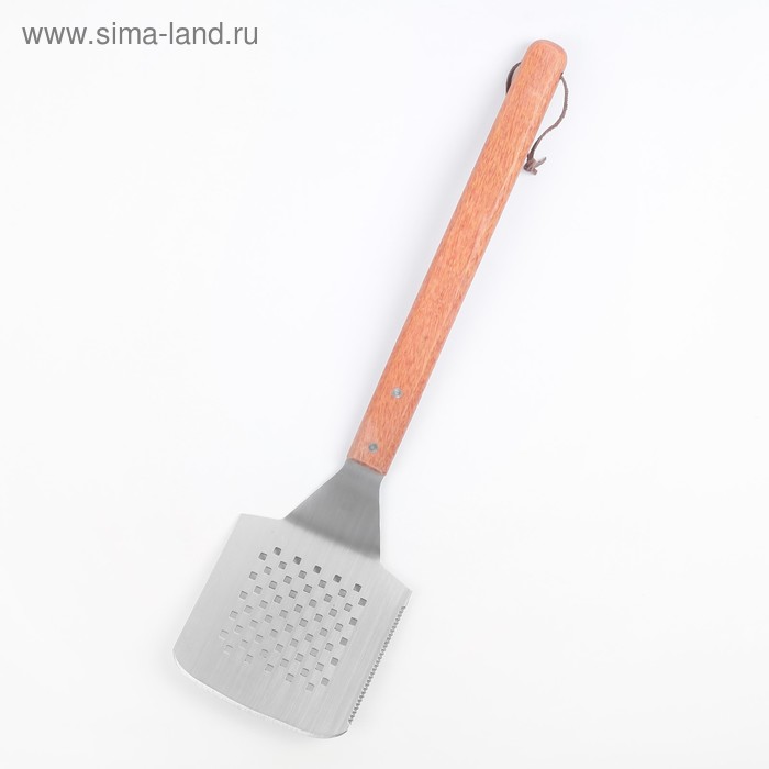 Лопатка «Эко», с отверстиями и ножом, 2 в 1, 50 см - Фото 1