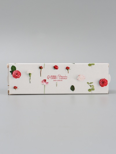 Коробка для макарун, кондитерская упаковка «Жизнь прекрасна», 5.5×18×5.5 см