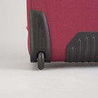 Чемодан средний с расширением 24", 2 отдела на молнии, 2 наружных кармана, кодовый замок, 2 колеса, цвет красный - Фото 6