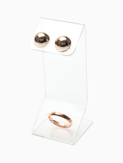 Подставка под серьги, кольцо, 4×4×10 см, оргстекло 1.5 мм