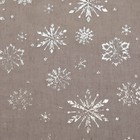Шарф "Снежное настроение", размер 48 х 180 см, цвет серый/серебро - Фото 5