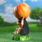 Садовая фигура "Ежик с тыквой" 28х15см - Фото 3