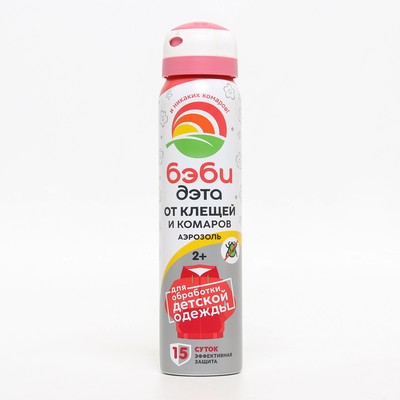 Аэрозоль Репеллент Бэби Дэта, от клещей и комаров, детский, 100 мл