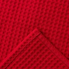 Полотенце банное вафельное «Этель» 70×140 см, плотность 240 г/м², бордовое 3441924