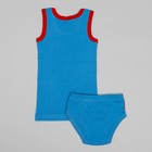 Комплект для мальчика: майка, трусы-боксеры, рост 86 (52) см, цвет красно-голубой - Фото 2