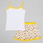 Пижама для девочки, рост 158 (80) см, цвет бело-жёлтый - Фото 2