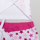 Пижама для девочки, рост 152 (80) см, цвет белый, тёмно-розовый - Фото 4