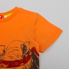 Комплект (футболка+шорты) для мальчика, рост 92 (52) см, цвет оранжевый/серый 4224 - Фото 4