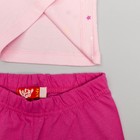 Пижама для девочки, рост 98 (56) см, цвет розовый, тёмно-розовый - Фото 6