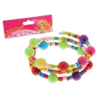 Браслет - пружинка детский "Выбражулька" бусинки яркие, цветной - Фото 2