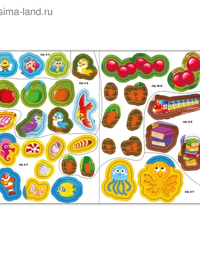 Наклейки набор №1, 6 шт. по 12 стр., формат А5