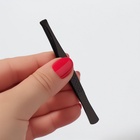 Пинцет прямой, широкий, 9 см, чёрный - Фото 5