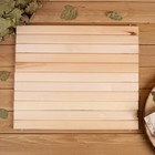 Сидушка для бани и сауны «Силён, умён, в бане закалён», 28×39 см, деревянная, «Добропаровъ» - Фото 2