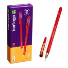 Ручка шариковая Berlingo. xGold, красный стержень, игольчатый узел 0.7 мм, резиновый упор, красный корпус - Фото 7