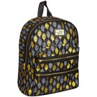 Рюкзак на молнии Berlingo Fashion Golden leaves, 1 отделение, цвет чёрный - Фото 2