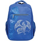 Рюкзак на молнии Berlingo Nice Mythical, 2 отделения, 3 кармана, цвет синий - Фото 1