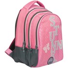 Рюкзак на молнии Berlingo Style Stunner, 3 отделения, 1 карман, цвет розовый - Фото 2