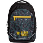 Рюкзак на молнии Berlingo Style Urban Jumble, 3 отделения, 3 кармана, цвет чёрный - Фото 1
