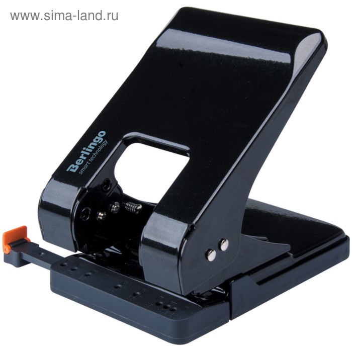 Дырокол до 45 листов Berlingo Smart Technology, энергосберегающий, с фиксатором, чёрный - Фото 1