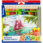 Карандаши цветные 24 цвета Berlingo «Корабли» + два чернографитных карандаша - Фото 1