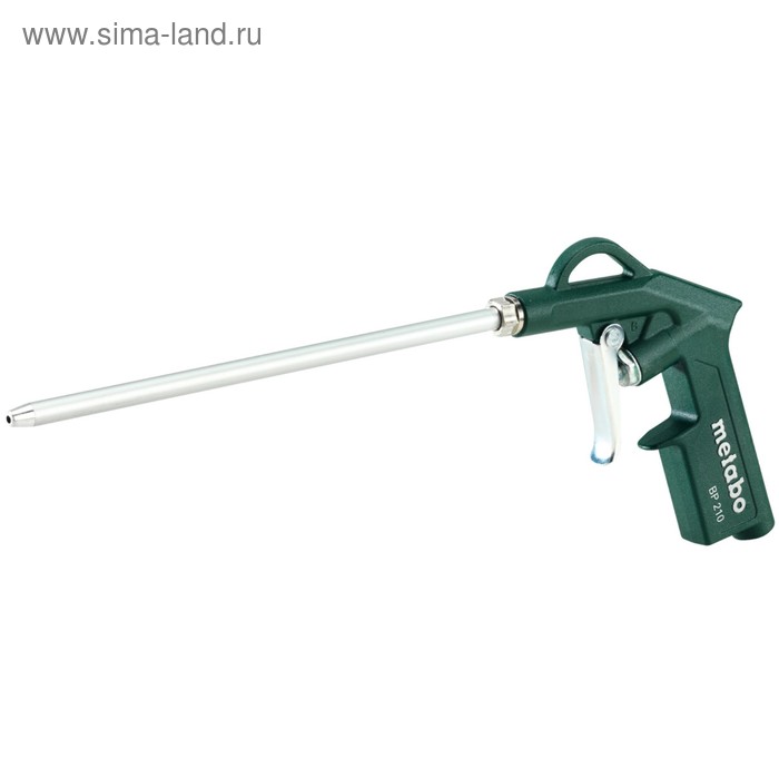 Пистолет продувочный Metabo BP210, 2-6 бар, 100-200 л/мин, удлинитель 210 мм, 1/4" - Фото 1