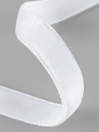 Лента бархатная, 10 мм, 18±1 м, белая №01 - Фото 2