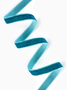 Лента бархатная, 10 мм, 18±1 м, зелёная №72 - Фото 2