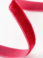 Лента бархатная, 10 мм, 18±1 м, красная №40 - Фото 3