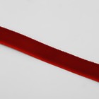 Лента бархатная, 10 мм, 18 ± 1 м, цвет красный №40 - Фото 3