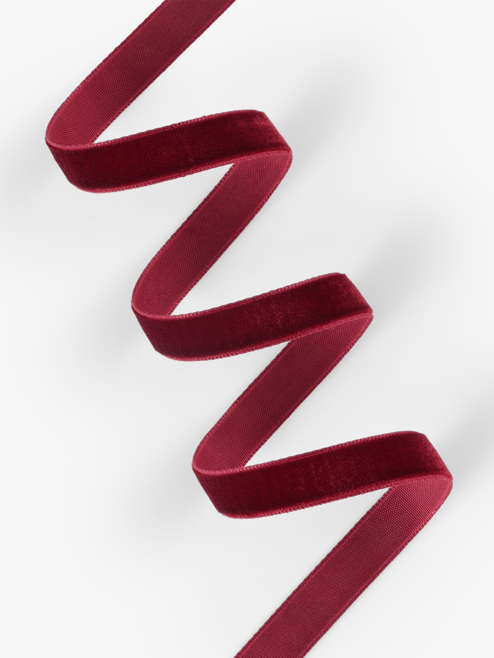 Лента бархатная, 10 мм, 18 ± 1 м, цвет бордовый №43 Лента бархатная, 10 мм, 18 ± 1 м, цвет бордовый №43