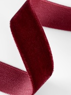 Лента бархатная, 15 мм, 18±1 м, бордовая №43 - Фото 3