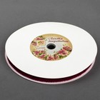 Лента бархатная с глиттером, 10 мм, 18 ± 1 м, цвет фуксия - Фото 2