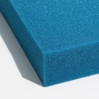 Губка прямоугольная, крупнопористая, лист 50 х 50 х 10 см, синий - Фото 2