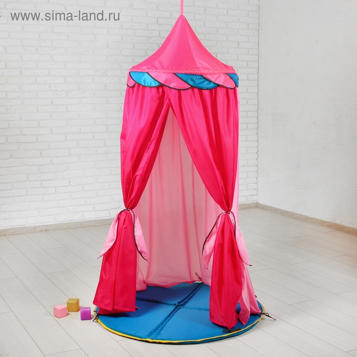 Палатка подвесная "Шатер" розовый с малиновым - Фото 1