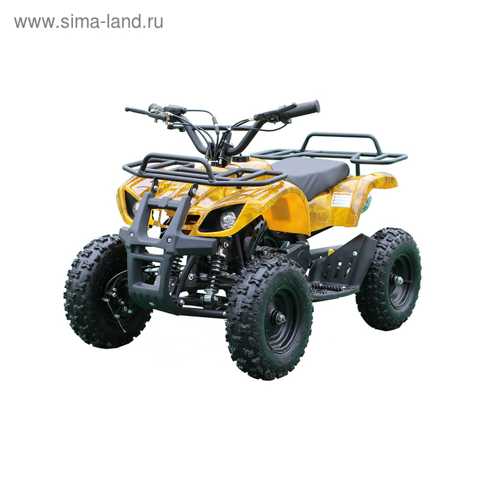 Детский электро квадроцикл MOTAX ATV Х-16 1000W, желтый камуфляж - Фото 1