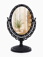 Зеркало декоративное, с увеличением х2, двустороннее, 12.5×19.5 см, (8.8×12.2 см), чёрное - Фото 3