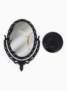 Зеркало декоративное, с увеличением х2, двустороннее, 12.5×19.5 см, (8.8×12.2 см), чёрное - Фото 4