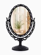 Зеркало декоративное, с увеличением х2, двустороннее, 16.5×25.5 см, (11×15.5 см), чёрное - Фото 3