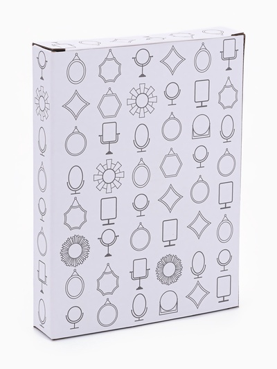 Зеркало настольное «Овал», двустороннее, с увеличением х2, зеркальная поверхность 11×15.5 см, чёрное