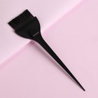 Кисть для окрашивания волос с фиксатором, 21 х 5,5 см, цвет чёрный - Фото 2