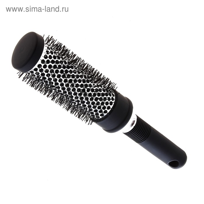 Брашинг, d=4,5/5,5см, цвет чёрный/серебряный - Фото 1