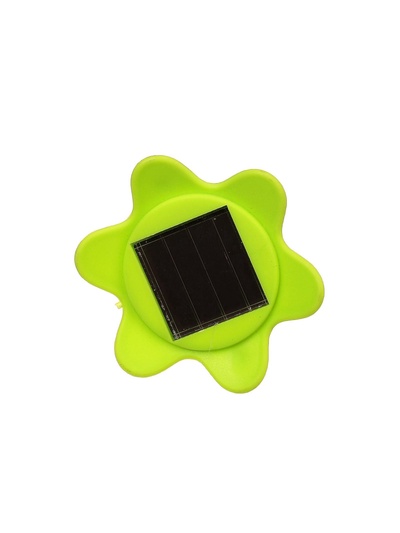 Садовый светильник «Цветок зелёный», уличный, на солнечной батарее, 6×29×6 см, 1 LED, свечение белое