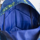 Рюкзак молодёжный, отдел на молнии, наружный карман, цвет синий - Фото 3