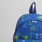 Рюкзак молодёжный, отдел на молнии, наружный карман, цвет синий - Фото 4
