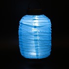 Фонарь садовый на солнечной батарее "Фонарик китайский синий", 15 х 30 см,1 led, текстиль - Фото 6