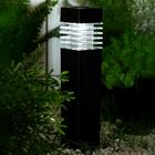 Садовый светильник на солнечной батарее «Столбик», 6 × 39 × 6 см, 1 LED, свечение белое - фото 9163944