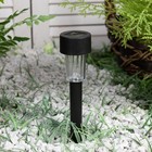 Садовый светильник на солнечной батарее «Цилиндр», 4.5 × 30 × 4.5 см, 1 LED, свечение белое - Фото 2