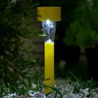 Садовый светильник на солнечной батарее «Жёлтая трапеция», 4.5 × 30 × 4.5 см, 1 LED, свечение белое - Фото 2