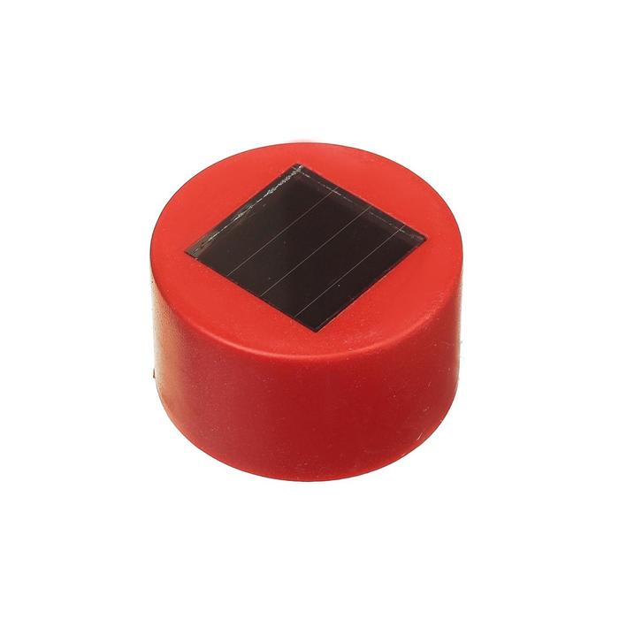 Садовый светильник на солнечной батарее «Красная трапеция», 4.5 × 30 × 4.5 см, 1 LED, свечение белое - фото 1899603034