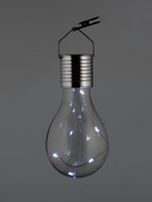 Садовый светильник «Лампочка», уличный, на солнечной батарее, 8×14×8 см, 5 LED, свечение белое - Фото 3